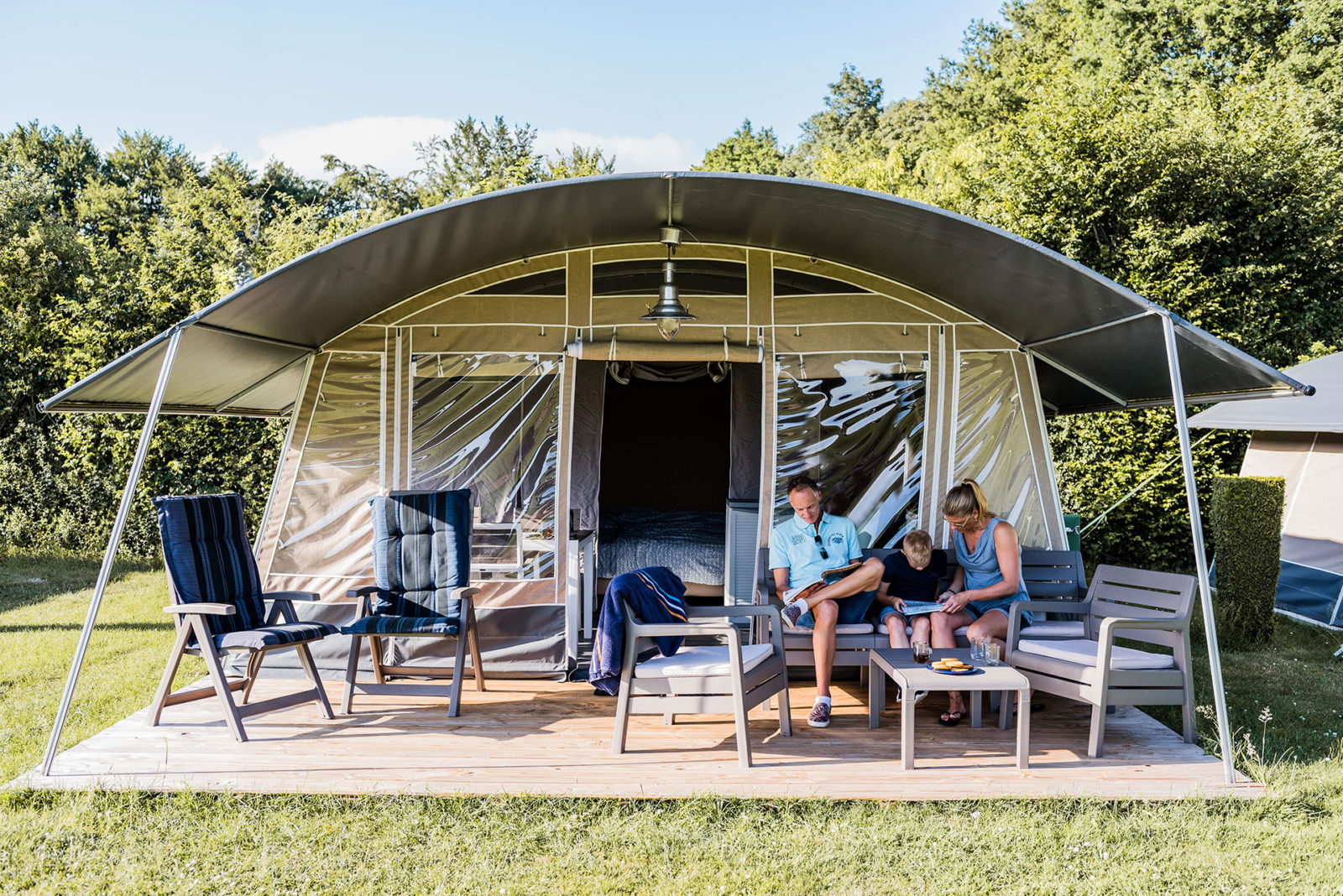tent lode de luxe country camp camping